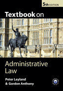 TEXTBOOK ON ADMINISTRATIVE LAW (TEXTO EN INGLÉS)