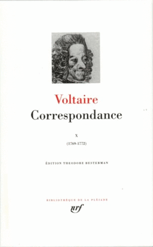 CORRESPONDANCE X, (OCTOBRE 1769-JUIN 1772 (EN FRANCÉS)(TAPA DURA)