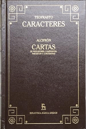 CARACTERES;  CARTAS DE PESCADORES, CAMPESINOS, PARÁSITOS Y CORTESANAS