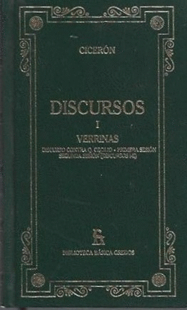 DISCURSOS I.  VERRINAS (TAPA DURA) (MANCHA DE HUMEDAD)