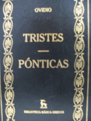 TRISTES/PÓNTICAS (TAPA DURA)
