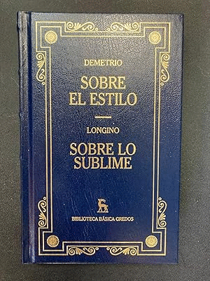 SOBRE EL ESTILO/SOBRE LO SUBLIME