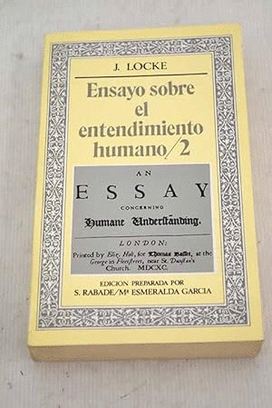 ENSAYO SOBRE EL ENTENDIMIENTO HUMANO TOMO 2