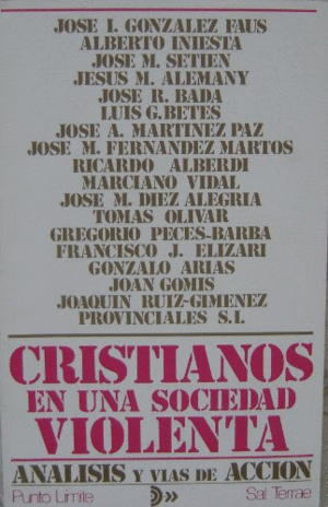 CRISTIANOS EN UNA SOCIEDAD VIOLENTA