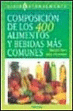 COMPOSICIÓN DE LOS 400 ALIMENTOS Y BEBIDAS MÁS COMUNES