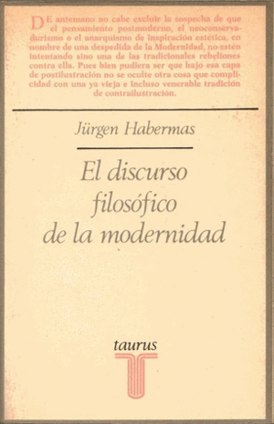 EL DISCURSO FILOSÓFICO DE LA MODERNIDAD (SUBRAYADO PÁGINAS 11 A 15)