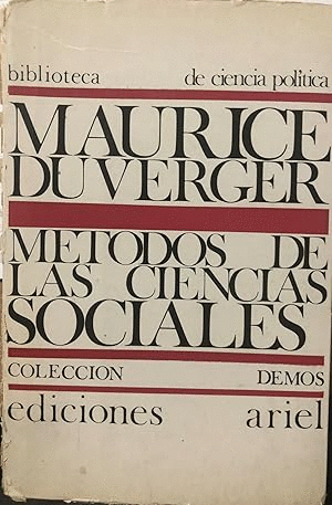MÉTODOS DE LAS CIENCIAS SOCIALES (MARCAS EN EL LOMO)