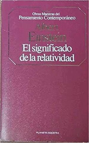 EL SIGNIFICADO DE LA RELATIVIDAD