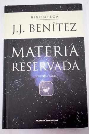 MATERIA RESERVADA. SEGUNDA PARTE (TAPA DURA)
