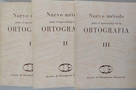 NUEVO MÉTODO PARA EL APRENDIZAJE DE LA ORTOGRAFÍA, 3 LIBROS