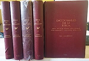 BIBLIA DE JERUSALÉN (5 VOL. INCLUYE DICCIONARIO DE LA BIBLIA, GUIA BÁSICA SOBRE LOS TEMAS, PERSONAJES Y LUGARES BIBLICOS) (TAPA DURA)