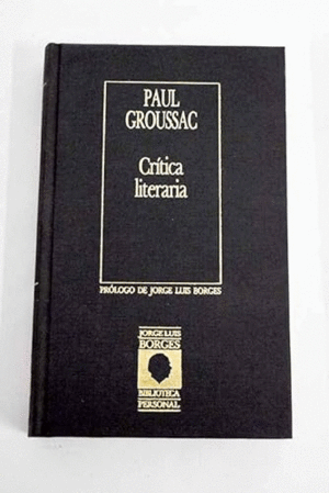 CRÍTICA LITERARIA (TAPA DURA) (HPJAS AMARILLENTAS)