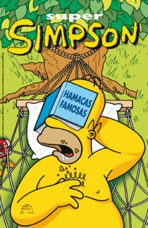 SÚPER SIMPSON 15. HAMACAS FAMOSAS (TAPA DURA) (ESQUINAS ROZADAS) (MANCHITA ROSA EN CANTO SUPERIOR)