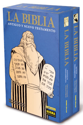 LA BIBLIA (ESTUCHE CON 2 TOMOS; ANTIGUO Y NUEVO TESTAMENTO)