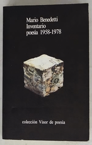 INVENTARIO POESÍA 1958-1978 (LOMO ESTRIADO Y MARCAS EN BORDES DE CUBIERTA)