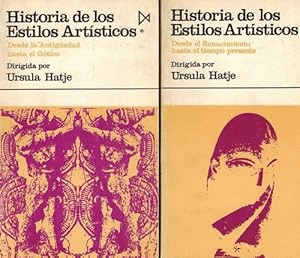 HISTORIA DE LOS ESTILOS ARTÍSTICOS, 2 TOMOS