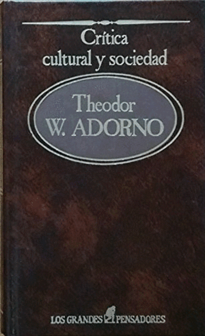 CRÍTICA CULTURAL Y SOCIEDAD (TAPA DURA)