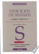 EJERCICIOS DE SINTAXIS. TEORÍA Y PRÁCTICA