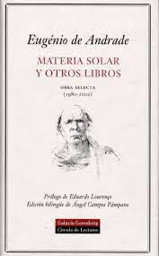 MATERIA SOLAR Y OTROS LIBROS (EDICION BILINGÜE PORTUGUES-ESPAÑOL) (TAPA DURA)
