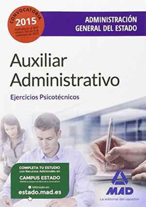 AUXILIAR ADMINISTRATIVO DE LA ADMINISTRACIÓN GENERAL DEL ESTADO. EJERCICIOS PSICOTÉCNICOS