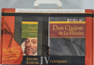 MALETÍN DON QUIJOTE (DON QUIJOTE + BIOGRAFÍA DE CERVANTES)