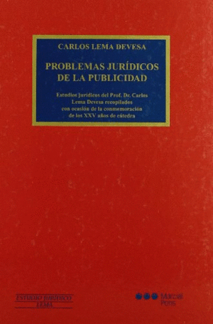 PROBLEMAS JURÍDICOS DE LA PUBLICIDAD (TAPA DURA)