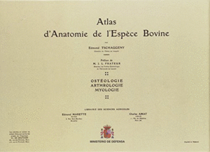 ATLAS D'ANATOMIE DE L'ESPÈCE BOVINE (EN FRANCÉS, DOS TOMOS EN ESTUCHE, TAPA DURA)