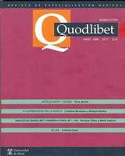 QUODLIBET 52 REVISTA DE ESPECIALIZACION MUSICAL