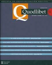 QUODLIBET 54 REVISTA DE ESPECIALIZACION MUSICAL