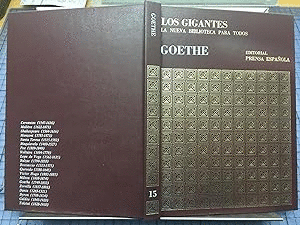 GOETHE (TAPA DURA) ((COLECCIÓN LOS GIGANTES DE LA LITERATURA UNIVERSAL )