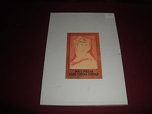 DOCE PIEZAS PARA TINTAS CHINAS DOCE POEMAS ORIGINALES DE JESÚS J.DE LA GÁNDARA ESCRITOS SEGÚN EL ESTILO CLÁSICO CHINO, PARA ILUSTRAR 12PINTURAS CHINAS DEL S. XVIII. BILINGÜE ESPAÑOL-CHINO