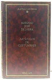 ARTICULOS DE COSTUMBRES (TAPA DURA)