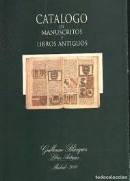 CATÁLOGO DE MANÚSCRITOS  Y LIBROS ANTIGUOS Nº21