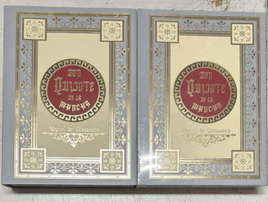 DON QUIJOTE DE LA MANCHA 2 TOMOS (TAPA DURA GRAN FORMATO)