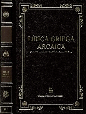 LÍRICA GRIEGA ARCAICA