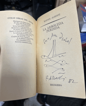 LA ARBOLEDA PERDIDA (DEDICADO POR EL AUTOR)