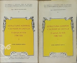 ESTRUCTURAS AGRARIAS Y DE PODER EN CASTILLA 2 TOMOS