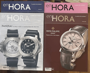 PACK#1COLECCIONISTAS DE RELOJES: 4 EJEMPLARES DE LA REVISTA EN HORA