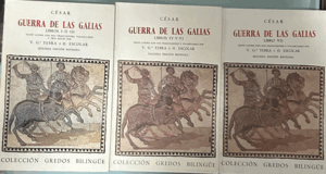 GUERRA DE LAS GALIAS, BILINGÜE, 3 LIBROS