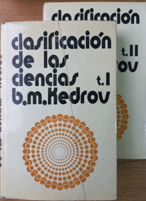 CLASIFICACIÓN DE LAS CIENCIA, 2 TOMOS (TAPA DURA)(FIRMA ANTERIOR PROPIETARIO)