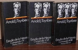 ESTUDIO DE LA HISTORIA, 3 LIBROS (SEÑALES DE USO)(FIRMA ANTERIOR PROPIETARIO)