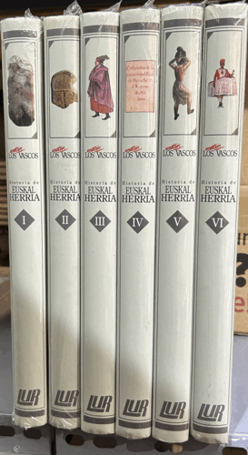 NOSOTROS LOS VASCOS. HISTORIA DE EUSKAL HERRIA 6 TOMOS (TAPA DURA)(RETRACTILADOS)