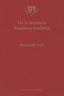DE LA LITERATURA HISPÁNICA MODERNA