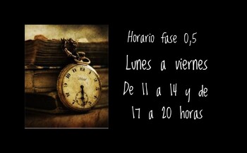 Horario Fase 0, 5 